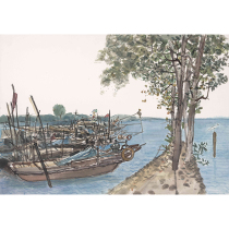 (Double Twelve Leaks) Limited Edition Painting by Yang Jiwen Member of China Oil Painters Association