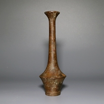 Copper bottle Long neck oven Golden Havel Bao Cheng auction C0548