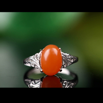South red agate ring ruddy color