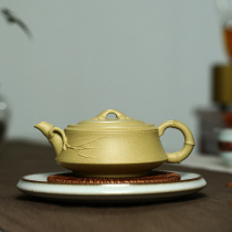 Teacher Xu of Guogao Gong Handmade Yazhu Pot No 4 Well Original Mine Benshan Green Mud Purple Sand Pot