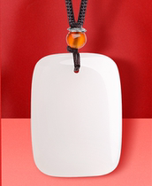 Leak round and safe and unwarranted card first level white jade oil lubrication Xinjiang old materials fidelity and certificate