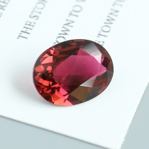 Missing price 2 21-carat natural red tourmaline bare stone oval ring surface is clean and fire-colored Seiko countertop big female model