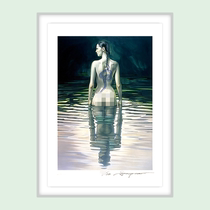 Trend Art Kong Shanji Back Ripple Girllimited edition print fidelity with certificate in stock