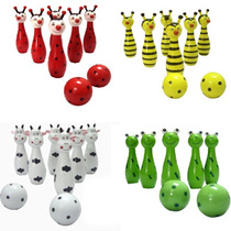 Set kindergarten baby indoor sports 2-10 years old children puzzle bowling cartoon animal toy