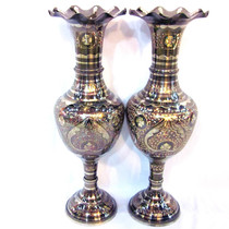 Handicrafts new imported Pakistani bronze bronze carved vase exotic vase wedding gift ornaments