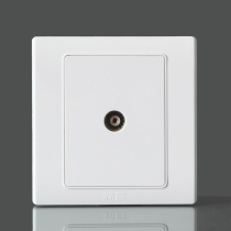 Simple switch panel switch socket panel TV one-point two socket switch socket panel