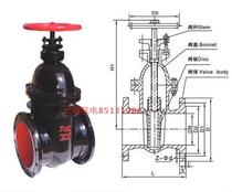 Cast iron dark rod gate valve Flange gate valve Z45T-10 HT200 DN50 2 inch Great Wall electromechanical