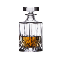 Imported Crystal Whiskey Decanter Wine wine container with lid sealed red wine storage bottle wine bottle Hulk household glass wine bottle