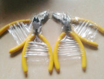 (Wenda Electronics) oblique pliers small yellow oblique nose pliers pliers DIY gadget 5 inches