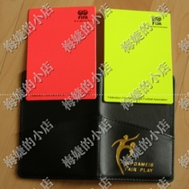 Football equipment*Special tools for football referees*Red and yellow cards