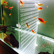 Fish tank partition acrylic non-toxic custom microporous aquarium Roohan fish fry cover plate baffle mesh isolation plate