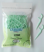 Equate Dental Floss Stick Customised Packaging 300 (high-end boxed) Walmart co-floss