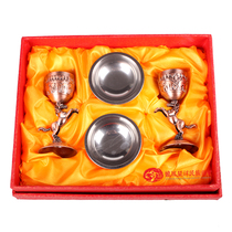  Galloping horse cup toast bowl Silver bowl gift boxed Mongolian special gifts Inner Mongolia national handicrafts