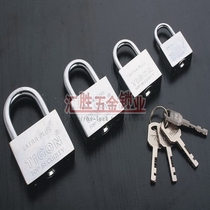 Open stainless steel padlock electroplating padlock Anti-theft lock Warehouse lock Yard door lock Door lock electroplating