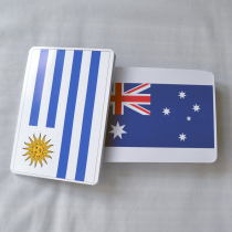 National Flag and National Emblem Card] Early Education Flash Card Visual Enlightenment Seven Tian Right Brain Development Duman Concept Literacy Card Puzzle