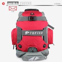 Premium nylon waterproof skateboard bag backpack large capacity travel bag multi-function wheel pulley bag