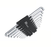 (High force REGAL)S2 steel 9-loaded ultra-short head Allen wrench double-head Z-type 1 5-10mm