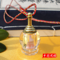 New acrylic stupa small bell hanging pendant dedicated to the bottle small stupa All Tathagata heart stupa