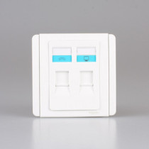 Qisheng E3000 White white Schneider Qisheng switch socket Phone plus network socket panel