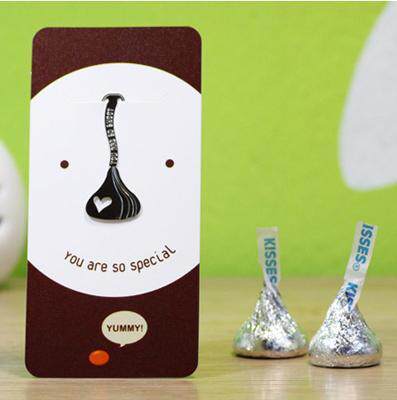 South Korean import bookmark BOOZICARD Bookmark Kisses Chocolate