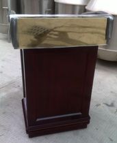 Luxury large podium hotel front desk reception desk reception desk ceremonial desk Wood speaking podium