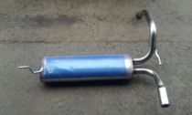 Suitable for BYD f0 rear section stainless steel muffler exhaust pipe BYD f0 muffler car