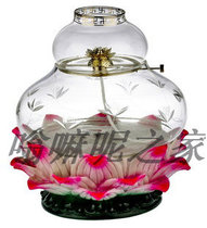 Buddha oil lamp glass Buddha hall lamp royal lotus oil lamp (large)