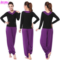 Square performance costume practice large size suit dance performance Spring and Autumn New Latin dance uniform practice long sleeve women