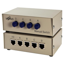Maitou dimension MT-RJ45-4 4-port RJ45 network sharing internal and external network switcher 4 in 1 out-free plug