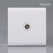 Schneider Pieno Fengshang (White)single 75Ω TV socket (straight through connection type)