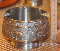 Thai craftsman high-weather ashtray elephant pattern handmade