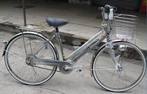 Exit Japan Cycling Kawasaki Fujis inner eight-speed manganese steel. induction lamp stainless steel car basket 26 inch