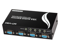 VGA switch 4 ports with audio 4 in 1 out 4 host connected to 1 display 15-4AV