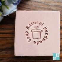 Custom diy handmade soap stamp pottery clay seal silicone mold soap mould bulk promotion flowerpot