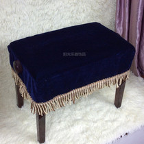 Golden velvet piano stool cover large tassel piano stool set single double stool stool dust cover