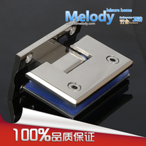 Me-1100 large beveled bathroom glass clamp 304 stainless steel cast 6mm thick 90 degrees to wall installation