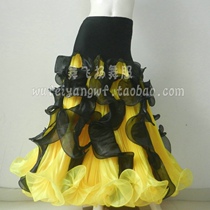 Dance flying modern dance new skirt ballroom dance big dance dress Waltz practice dance dress KD232