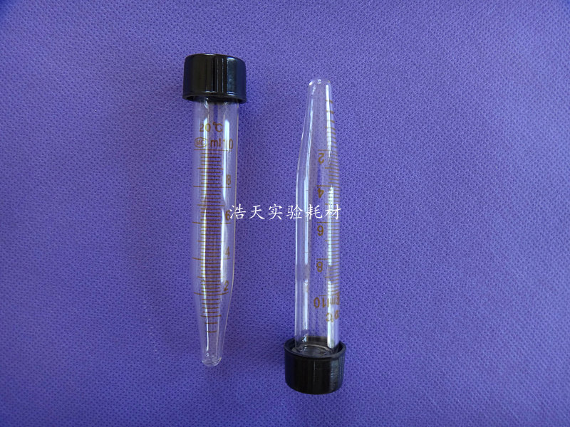 (Haotian experiment) 15 ml glass centrifugal tube tip bottom screw with scale (complete specifications) can be insiped