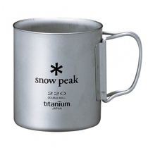 Snow Peak double titanium cup folding handle camping Cup MG-051FHR MG-052FHR MG-053R