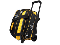 New ELITE ELITE 1680 big wheel double ball trolley bag Bowling bag Bowling bag~yellow and black