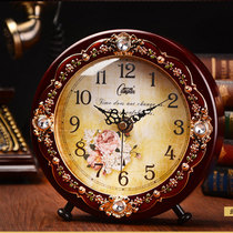Kangba clock living room European electronic clock antique table clock creative large clock silent bedroom radio clock