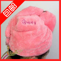 Korean dry hair hat Arirang oversized thick super absorbent hair fast dry towel long hair towel