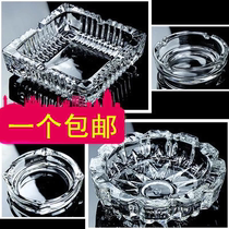 Fashion creative glass ashtray KTY hotel personality office living room ashtray color box can be printed LOGO