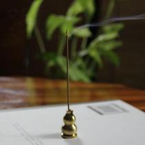 Pure copper and bottom gourd incense holder small gourd incense seat clip sandalwood plate incense seat agarwood clove incense