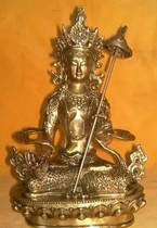 Pure copper big white umbrella cover Buddha statue religious supplies ornaments