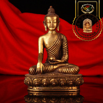  Tibetan red Tibetan Tantric hand-carved Bronze statue of Shakyamuni ornaments