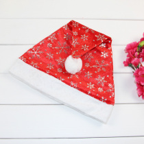 Christmas decorations Golden Velvet Santa Snowflake Hat Headwear Festival Party Decoration Christmas Hat