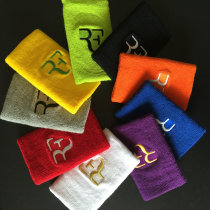 Federer RF Nadal mens and womens tennis badminton basketball cotton sweat-absorbing extended towel 5-inch wrist protection