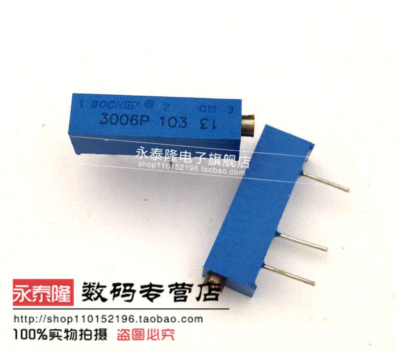 The 3006P powerton multi-turn precision adjustable resistor 10K 3006P-103 is new