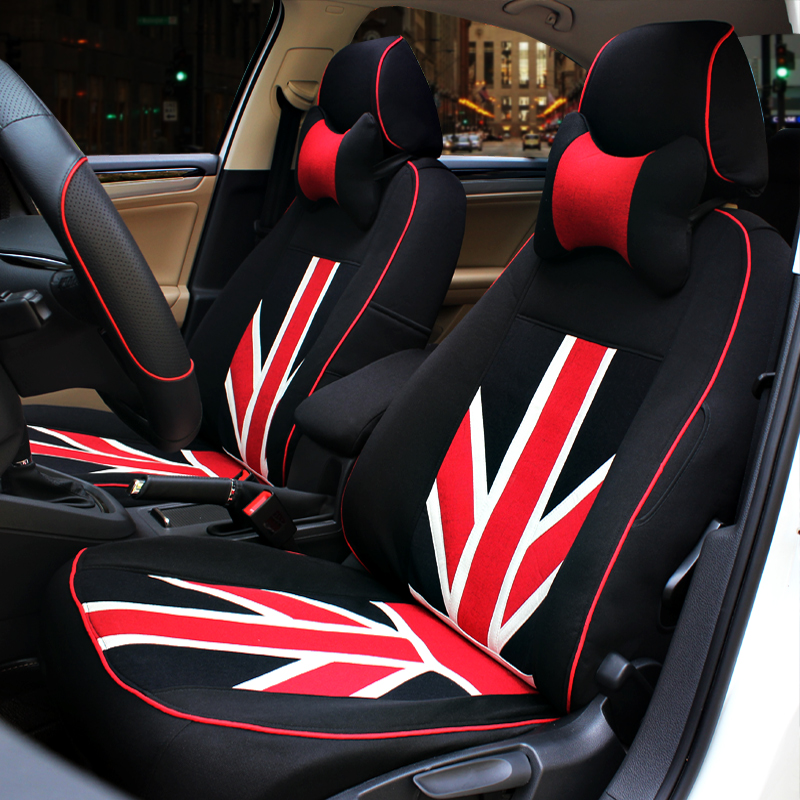 Nineteen customized fashionable English-Mi flag seat covers Season Seat Covers for Special Purpose Vehicles for Four Seasons
